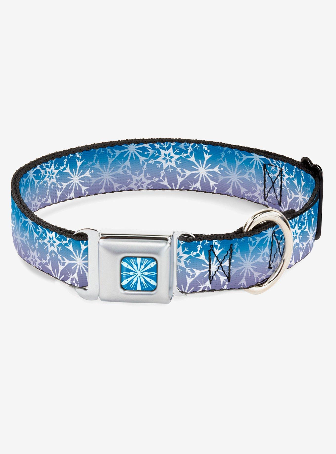 Disney Frozen 2 Snowflakes Dog Collar Seatbelt Buckle Supply