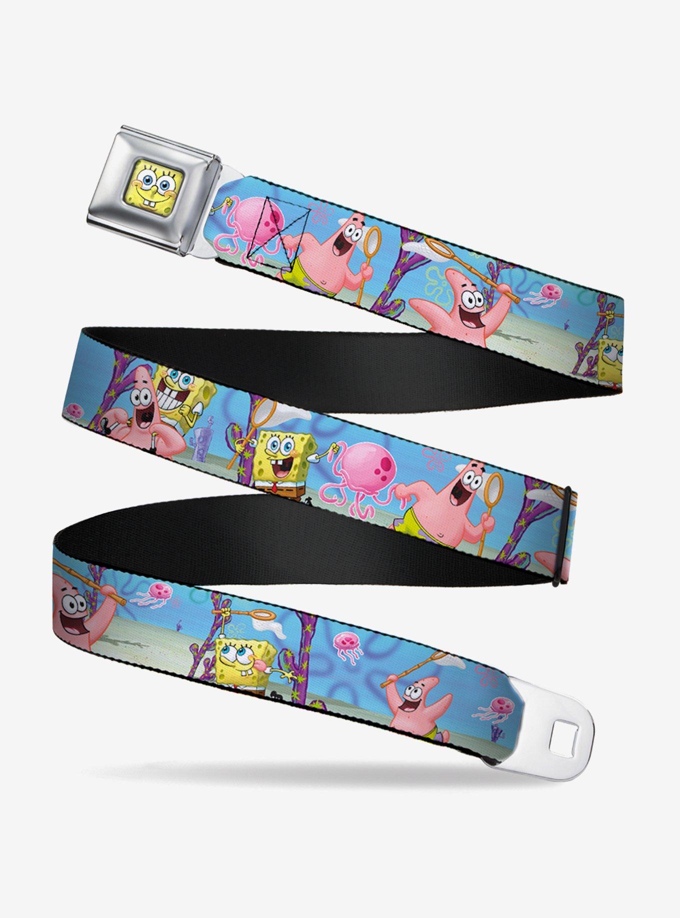 Spongebob Squarepants Patrick Starfish Jellyfishing Scenes Youth Seatbelt Belt On Sale