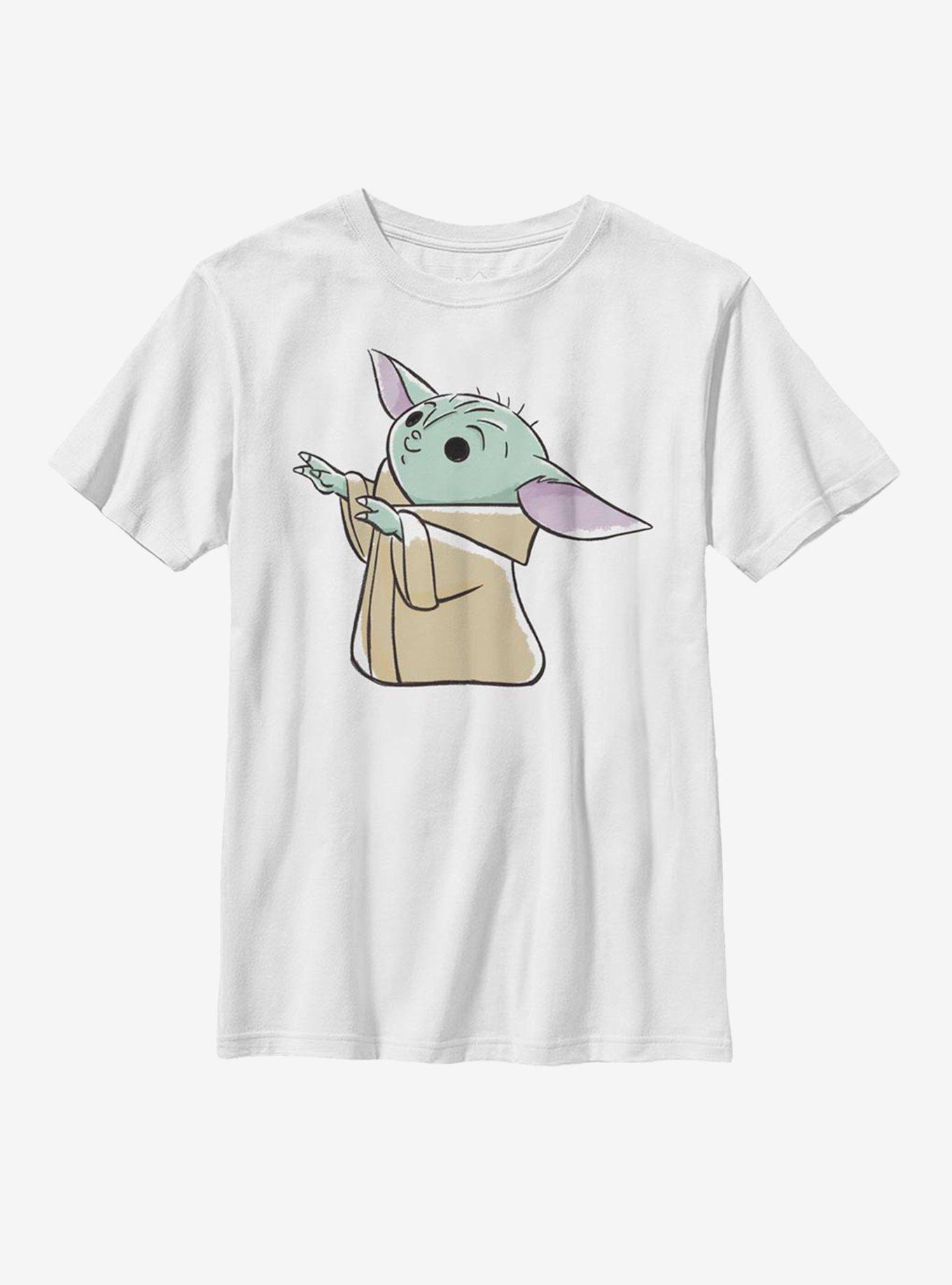 Star Wars The Mandalorian The Child Reaching Youth T-Shirt On Sale